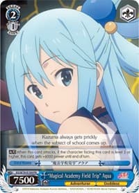 "Magical Academy Field Trip" Aqua - KonoSuba The Movie: Legend of Crimson - Weiss Schwarz card