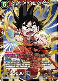 Son Goku, Off to Defeat King Piccolo - Draft Box 06 - Giant Force - Dragon Ball Super: Masters card