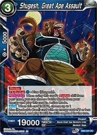 Shugesh, Great Ape Assault - Draft Box 06 - Giant Force - Dragon Ball Super: Masters card