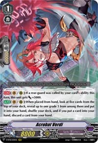 Acrobat Verdi - V-BT10: Phantom Dragon Aeon - Cardfight Vanguard card
