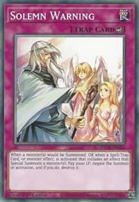 Solemn Warning - Structure Deck: Spirit Charmers - YuGiOh card