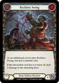 Reckless Swing - Welcome to Rathe - Flesh and Blood TCG card