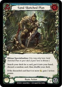 Sand Sketched Plan - Welcome to Rathe - Flesh and Blood TCG card