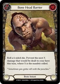 Bone Head Barrier - Welcome to Rathe - Flesh and Blood TCG card