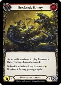 Breakneck Battery (Red) - Welcome to Rathe - Flesh and Blood TCG card