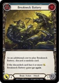 Breakneck Battery (Blue) - Welcome to Rathe - Flesh and Blood TCG card