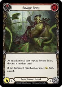 Savage Feast (Red) - Welcome to Rathe - Flesh and Blood TCG card