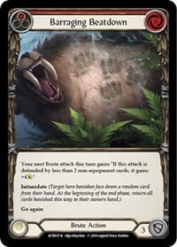 Barraging Beatdown (Red) - Welcome to Rathe - Flesh and Blood TCG card