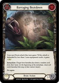 Barraging Beatdown (Blue) - Welcome to Rathe - Flesh and Blood TCG card