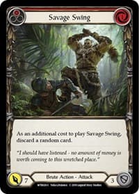 Savage Swing (Red) - Welcome to Rathe - Flesh and Blood TCG card
