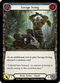 Savage Swing (Blue) - Welcome to Rathe - Flesh and Blood TCG card