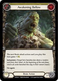 Awakening Bellow (Yellow) - Welcome to Rathe - Flesh and Blood TCG card