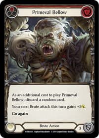 Primeval Bellow (Red) - Welcome to Rathe - Flesh and Blood TCG card