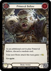Primeval Bellow (Blue) - Welcome to Rathe - Flesh and Blood TCG card