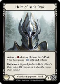 Helm of Isen's Peak - Welcome to Rathe - Flesh and Blood TCG card