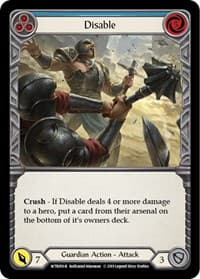 Disable (Blue) - Welcome to Rathe - Flesh and Blood TCG card