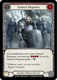 Staunch Response (Red) - Welcome to Rathe - Flesh and Blood TCG card