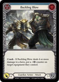 Buckling Blow (Blue) - Welcome to Rathe - Flesh and Blood TCG card