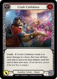 Crush Confidence (Red) - Welcome to Rathe - Flesh and Blood TCG card