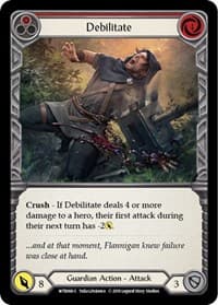 Debilitate (Red) - Welcome to Rathe - Flesh and Blood TCG card