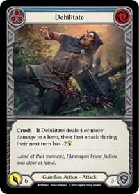 Debilitate (Blue) - Welcome to Rathe - Flesh and Blood TCG card