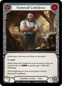 Stonewall Confidence (Blue) - Welcome to Rathe - Flesh and Blood TCG card