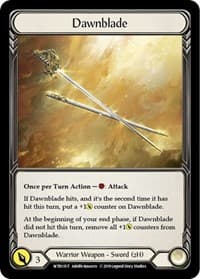 Dawnblade // Dorinthea Ironsong - Welcome to Rathe - Flesh and Blood TCG card