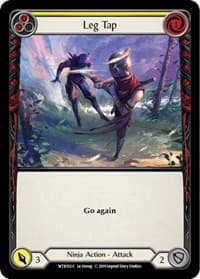 Leg Tap (Yellow) - Welcome to Rathe - Flesh and Blood TCG card