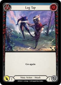 Leg Tap (Blue) - Welcome to Rathe - Flesh and Blood TCG card