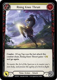 Rising Knee Thrust (Yellow) - Welcome to Rathe - Flesh and Blood TCG card