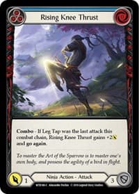 Rising Knee Thrust (Blue) - Welcome to Rathe - Flesh and Blood TCG card