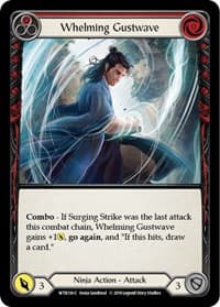 Whelming Gustwave (Red) - Welcome to Rathe - Flesh and Blood TCG card