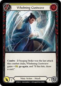Whelming Gustwave (Yellow) - Welcome to Rathe - Flesh and Blood TCG card