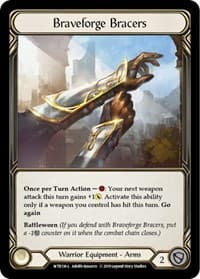 Braveforge Bracers - Welcome to Rathe - Flesh and Blood TCG card