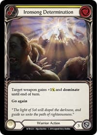 Ironsong Determination - Welcome to Rathe - Flesh and Blood TCG card