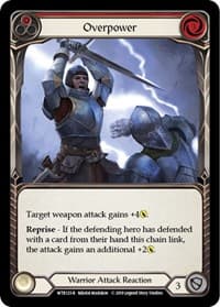 Overpower (Red) - Welcome to Rathe - Flesh and Blood TCG card