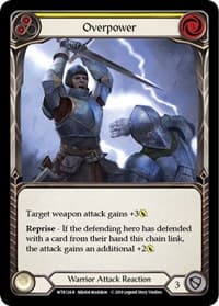 Overpower (Yellow) - Welcome to Rathe - Flesh and Blood TCG card