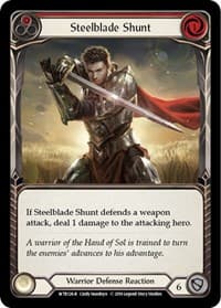 Steelblade Shunt (Red) - Welcome to Rathe - Flesh and Blood TCG card