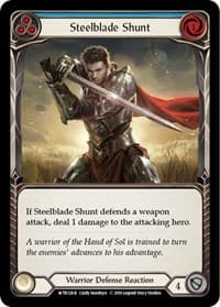 Steelblade Shunt (Blue) - Welcome to Rathe - Flesh and Blood TCG card