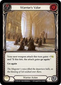 Warrior's Valor (Red) - Welcome to Rathe - Flesh and Blood TCG card
