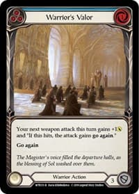 Warrior's Valor (Blue) - Welcome to Rathe - Flesh and Blood TCG card