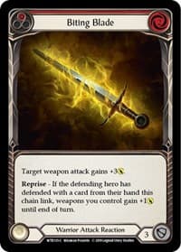 Biting Blade (Red) - Welcome to Rathe - Flesh and Blood TCG card