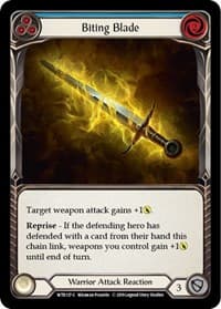 Biting Blade (Blue) - Welcome to Rathe - Flesh and Blood TCG card