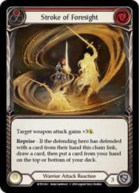 Stroke of Foresight (Red) - Welcome to Rathe - Flesh and Blood TCG card