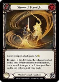 Stroke of Foresight (Yellow) - Welcome to Rathe - Flesh and Blood TCG card