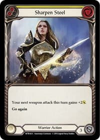 Sharpen Steel (Yellow) - Welcome to Rathe - Flesh and Blood TCG card