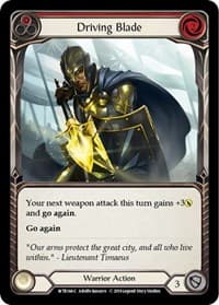 Driving Blade (Red) - Welcome to Rathe - Flesh and Blood TCG card