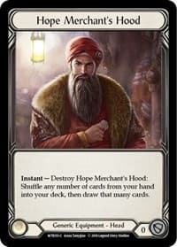 Hope Merchant's Hood - Welcome to Rathe - Flesh and Blood TCG card