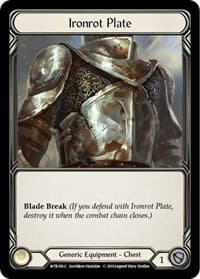 Ironrot Plate - Welcome to Rathe - Flesh and Blood TCG card