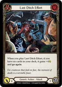 Last Ditch Effort - Welcome to Rathe - Flesh and Blood TCG card